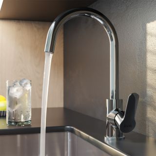 Смеситель для кухни IDDIS Cuba с каналом для фильтрованной воды хром глянцевый CUBSBFJi05